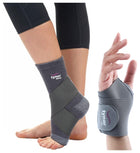 TYNOR Ankle Binder, Grey, Large, 1 Unit Wrist Brace with Thumb for wrist support, Grey, Universal Size, Non toxic,1 Unit 