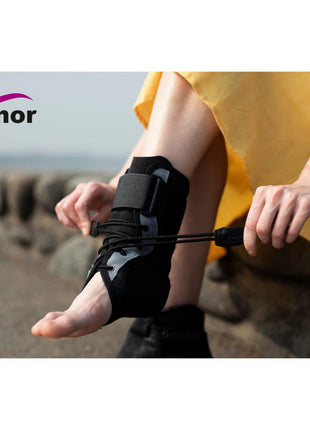 TYNOR Ankle Brace, Black, Medium, 1 Unit 