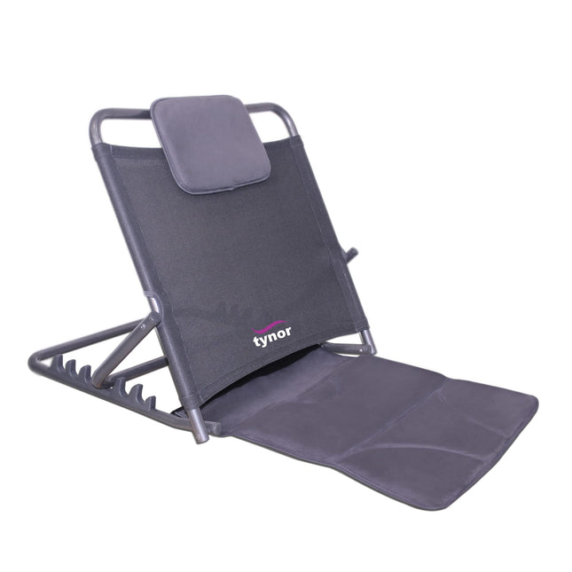 TYNOR Bed Back Rest |Back Rest Bed Chair for Comfort & Support | for Reading & Relaxation | Foldable & Portable | Universal Size, 1 Unit (Grey) 