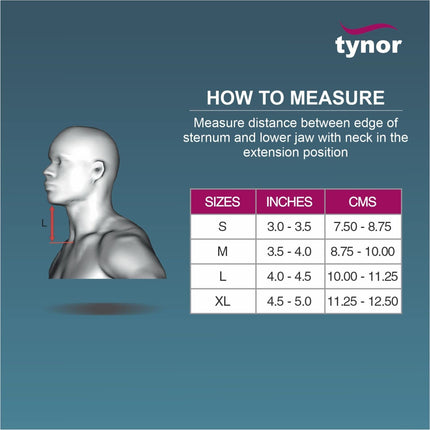 TYNOR Cervical Collar Soft with Support, for Neck Support & Pain Relief | for Post-Surgery, Injury & Arthritis | Soft Comfortable & Durable for Men & Women | Pack of 1 (Beige, Medium) 