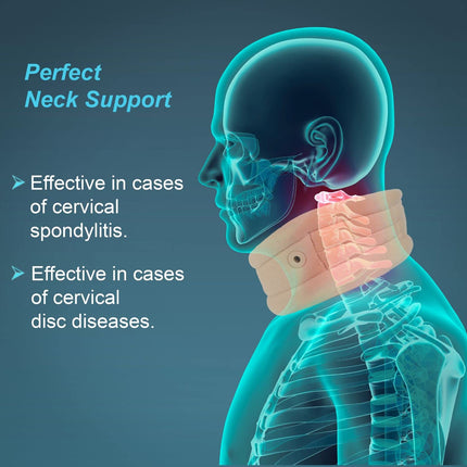 TYNOR Cervical Collar Soft with Support, for Neck Support & Pain Relief | for Post-Surgery, Injury & Arthritis | Soft Comfortable & Durable for Men & Women | Pack of 1 (Beige, Medium) 