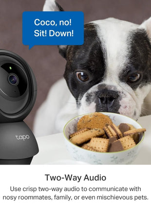 Tapo 2K 3MP Pan/Tilt Indoor Wireless Security Camera for Baby Monitor,Pet Camera|Motion Detection & Tracking|2-Way Audio|Cloud & SD Card Storage|Works w/Alexa & Google Home|Black C211 