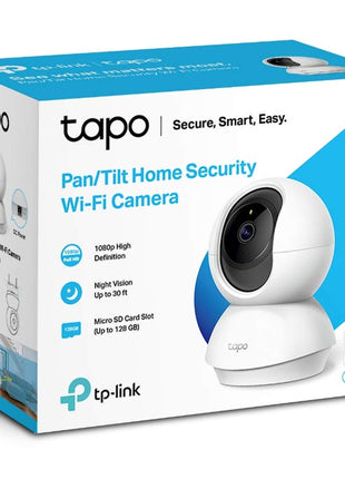 Tapo C200 360° 2MP 1080p Full HD Pan/Tilt Home Security Wi-Fi Smart Camera| Alexa Enabled| 2-Way Audio| Night Vision| Motion Detection| Sound and Light Alarm| Indoor CCTV White 