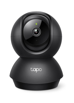 Tapo C201 360° 2MP 1080p Full HD Pan/Tilt Home Security Wi-Fi Smart Camera| Alexa Enabled| 2-Way Audio| Night Vision| Motion Detection| Sound and Light Alarm| Indoor CCTV Black 
