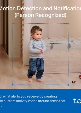 Tapo C201 360° 2MP 1080p Full HD Pan/Tilt Home Security Wi-Fi Smart Camera| Alexa Enabled| 2-Way Audio| Night Vision| Motion Detection| Sound and Light Alarm| Indoor CCTV Black 