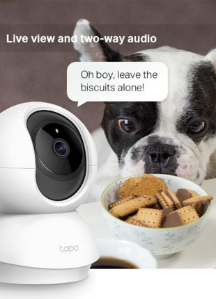 Tapo C210 360° 3MP Full HD 2304 X 1296P Video Pan/Tilt Smart Wi-Fi Security Camera | Alexa Enabled | 2-Way Audio| Night Vision| Motion Detection | Indoor CCTV White 