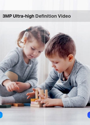 Tapo C210 360° 3MP Full HD 2304 X 1296P Video Pan/Tilt Smart Wi-Fi Security Camera | Alexa Enabled | 2-Way Audio| Night Vision| Motion Detection | Indoor CCTV White 