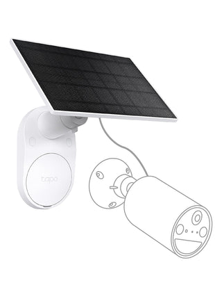 Tapo Solar Panel, Flexibly Installed and Angle Adjustment, High-Efficiency 45min Solar Charging for Full Day Usage, IP65 Weatherproof, Works with All Battery-Powered Cameras (Tapo A201) 