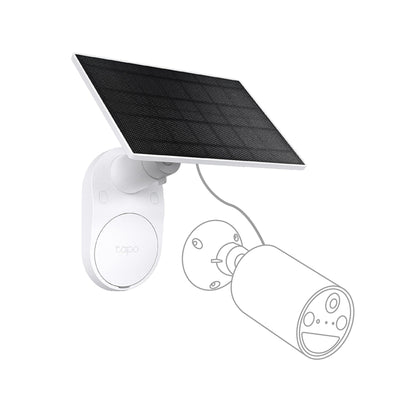 Tapo Solar Panel, Flexibly Installed and Angle Adjustment, High-Efficiency 45min Solar Charging for Full Day Usage, IP65 Weatherproof, Works with All Battery-Powered Cameras (Tapo A201) 