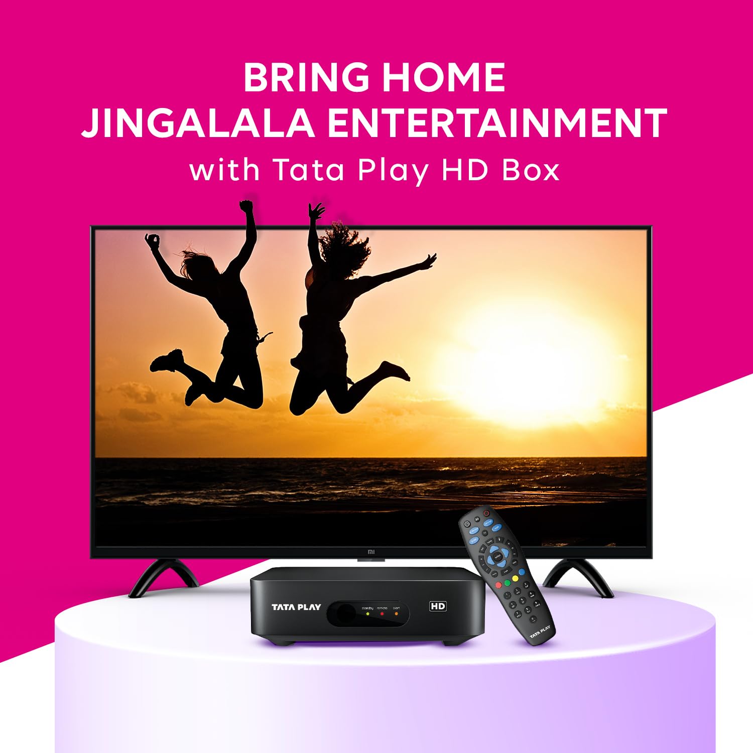 Tata Sky HD Connection with 1 Month Basic Pack & Free Installation… 