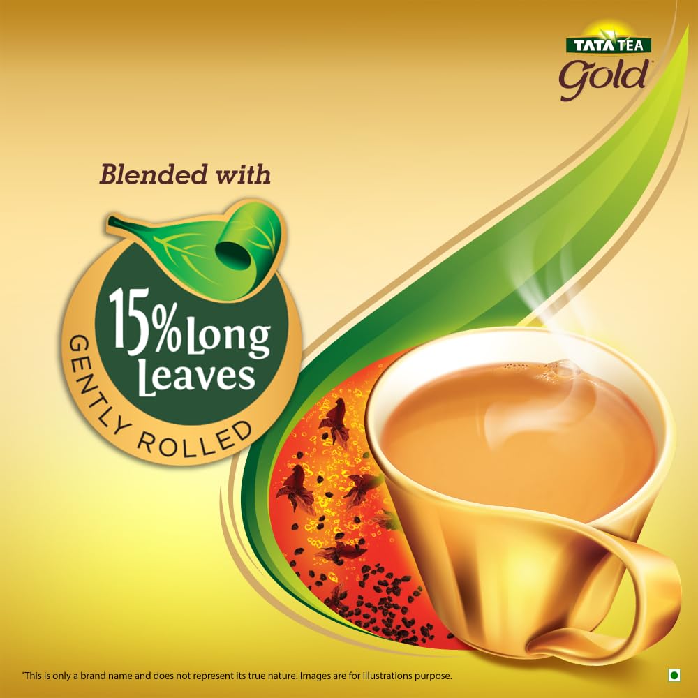 Tata Tea Gold | Assam teas with Gently Rolled Aromatic Long Leaves | Rich & Aromatic Chai | Black Tea | 500gram|Loose Leaves 
