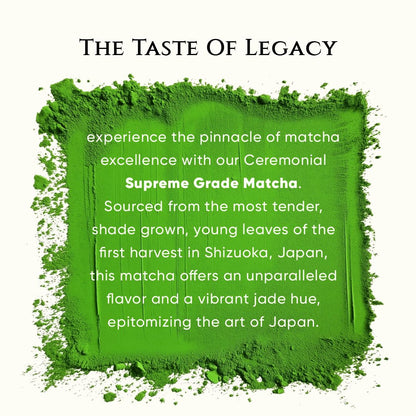 Tencha- Ceremonial Supreme Grade Matcha Tea | JAS Certified Organic | 100% Pure Supreme Grade | Japanese Matcha Green Tea Powder | Smooth and Sweet Flavour | Vegan | 50gms 