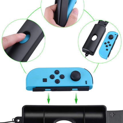 Tendak Tennis Racket for Nintendo Switch Joy-Con, Tendak Game Accessories for Mario Tennis Aces Game with 12 in 1 Game Card Case (2 Pack, Black) 