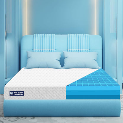 The Sleep Company SmartGRID Ortho Mattress | Japanese Patented Technology | AIHA Certified | Medium Firm Orthopedic Mattress for Back Pain Relief | 10 Years Warranty | King Size 78x72x6 