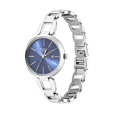 Titan Analog Blue Dial Women's Watch-2642SM02/NP2642SM02 