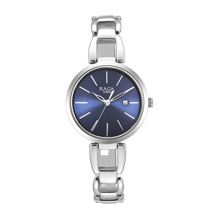 Titan Analog Blue Dial Women's Watch-2642SM02/NP2642SM02 