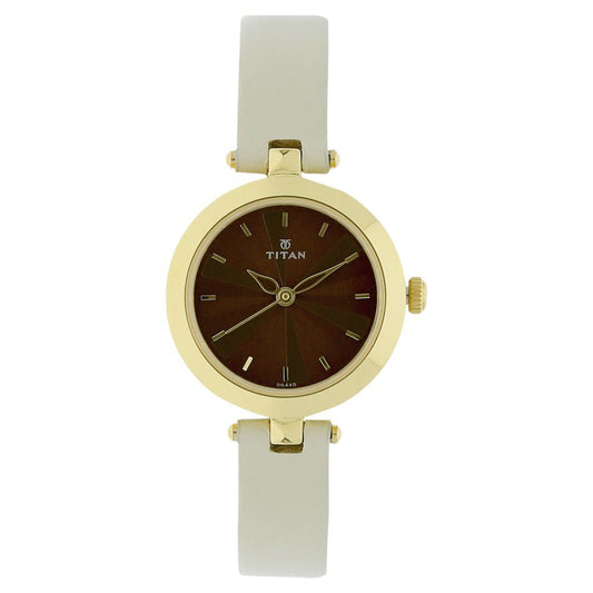 Titan Analog Brown Dial Women's Watch NM2574YL01/NN2574YL01/NP2574YL01 