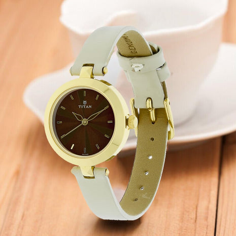 Titan Analog Brown Dial Women's Watch NM2574YL01/NN2574YL01/NP2574YL01 