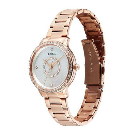 Titan Analog MOP Dial Women's Watch-95314WM01 