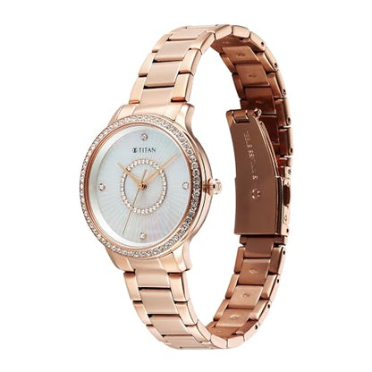 Titan Analog MOP Dial Women's Watch-95314WM01 
