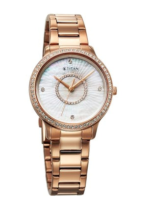 Titan Analog MOP Dial Women's Watch-95314WM01 
