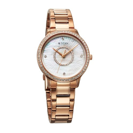 Titan Analog MOP Dial Women's Watch-95314WM01 