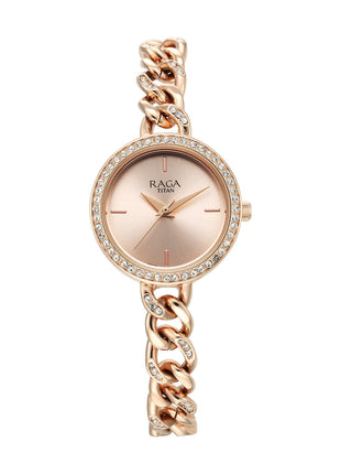 Titan Analog Rose Gold/Copper Dial Women's Watch-NS95288WM01/NT95288WM01 