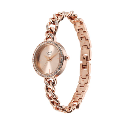 Titan Analog Rose Gold/Copper Dial Women's Watch-NS95288WM01/NT95288WM01 
