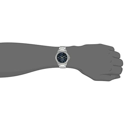 Titan Blue Dial Quartz Multifunction Stainless Steel Strap watch for Men-NS1698SM02 