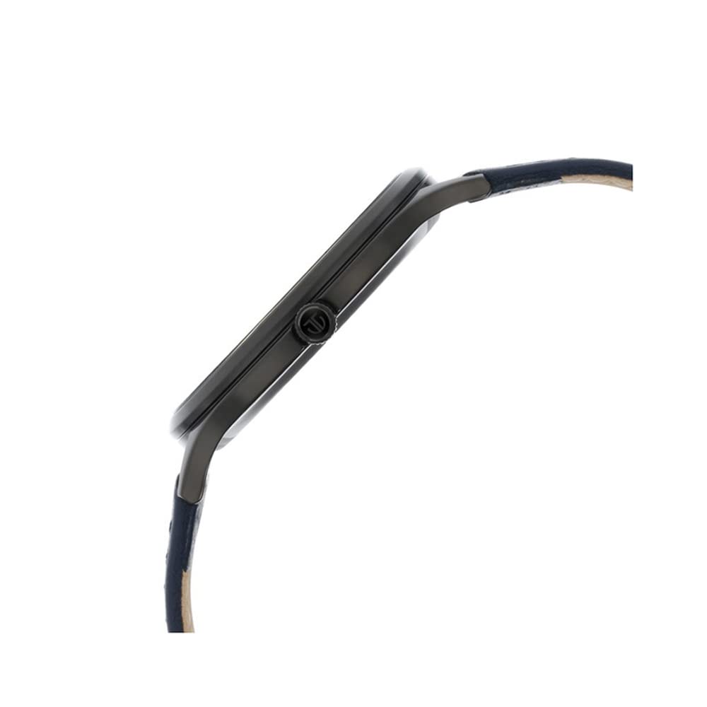 Titan Classique Slimline Blue Dial Analog with Date Leather Strap Watch for Men-NS90142NL01/NT90142NL01 