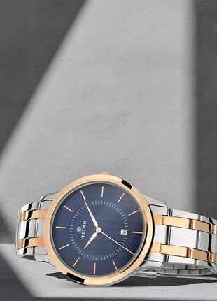 Titan Gents Karishma Analog Blue Dial Men's Watch NM1825KM01/NN1825KM01 