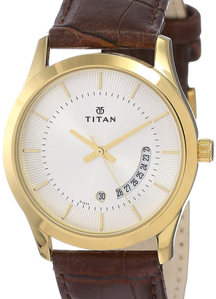 Titan Gents Karishma Analog Silver Dial Men's Watch NM1823YL01/NN1823YL01/NP1823YL01 