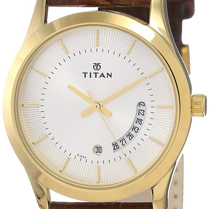 Titan Gents Karishma Analog Silver Dial Men's Watch NM1823YL01/NN1823YL01/NP1823YL01 