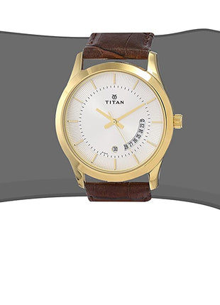 Titan Gents Karishma Analog Silver Dial Men's Watch NM1823YL01/NN1823YL01/NP1823YL01 