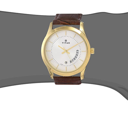Titan Gents Karishma Analog Silver Dial Men's Watch NM1823YL01/NN1823YL01/NP1823YL01 