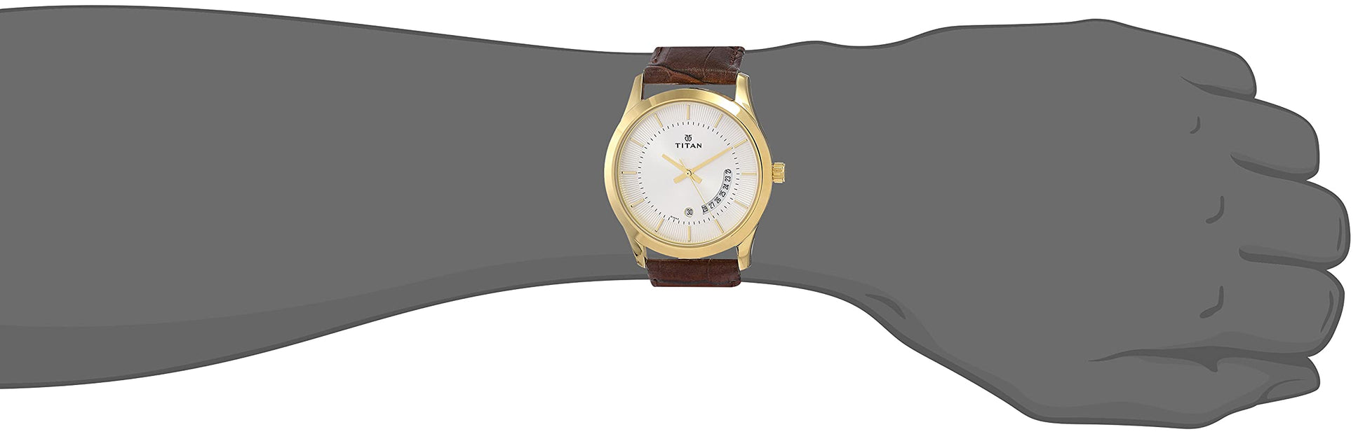 Titan Gents Karishma Analog Silver Dial Men's Watch NM1823YL01/NN1823YL01/NP1823YL01 