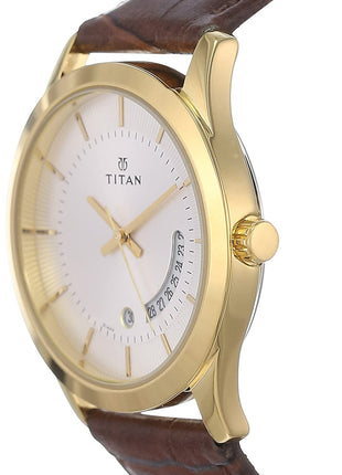 Titan Gents Karishma Analog Silver Dial Men's Watch NM1823YL01/NN1823YL01/NP1823YL01 