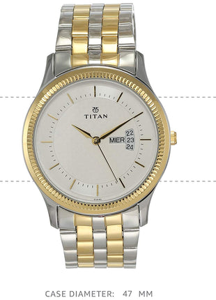 Titan Gents Karishma Analog Silver Dial Men's Watch NM1824BM01/NN1824BM01/NP1824BM01 