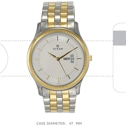 Titan Gents Karishma Analog Silver Dial Men's Watch NM1824BM01/NN1824BM01/NP1824BM01 