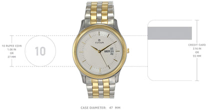 Titan Gents Karishma Analog Silver Dial Men's Watch NM1824BM01/NN1824BM01/NP1824BM01 