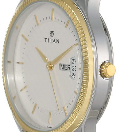 Titan Gents Karishma Analog Silver Dial Men's Watch NM1824BM01/NN1824BM01/NP1824BM01 
