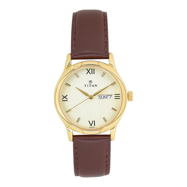 Titan Karishma Analog Champagne Dial Men's Watch NM1580YL05/NN1580YL05/NP1580YL05 