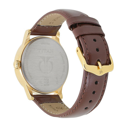 Titan Karishma Analog Champagne Dial Men's Watch NM1580YL05/NN1580YL05/NP1580YL05 