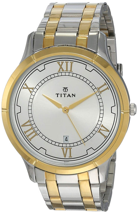 Titan Karishma Analog Silver Dial Men's Watch NM1775BM01/NN1775BM01/NP1775BM01 