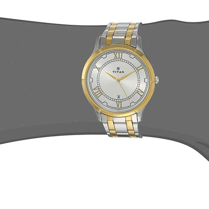 Titan Karishma Analog Silver Dial Men's Watch NM1775BM01/NN1775BM01/NP1775BM01 