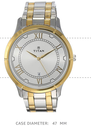 Titan Karishma Analog Silver Dial Men's Watch NM1775BM01/NN1775BM01/NP1775BM01 