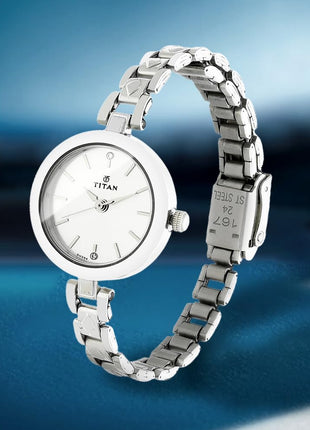 Titan Karishma Analog Silver Dial Women's Watch -NM2598SM01 / NL2598SM01 / NN2598SM01 