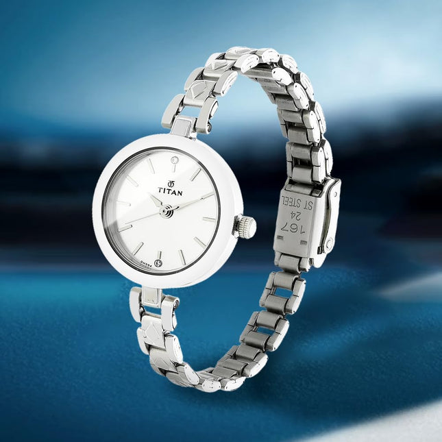 Titan Karishma Analog Silver Dial Women's Watch -NM2598SM01 / NL2598SM01 / NN2598SM01 