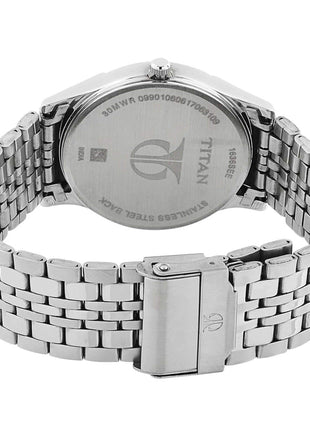 Titan Karishma Black Dial Analog with Day and Date Stainless Steel Strap watch for Men-NS1636SM01 