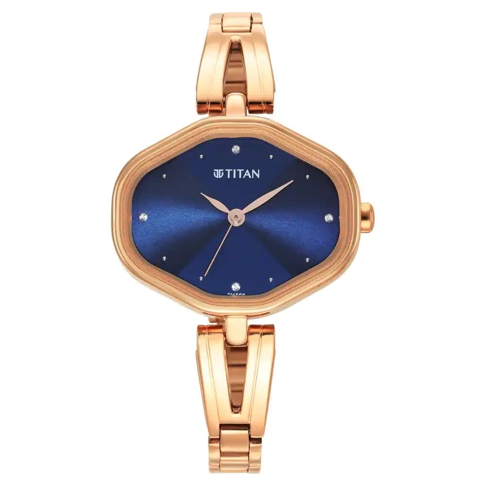 Titan Karishma Blue Dial Metal Strap Analog Watch for Women-NS2680WM01/NT2680WM01 